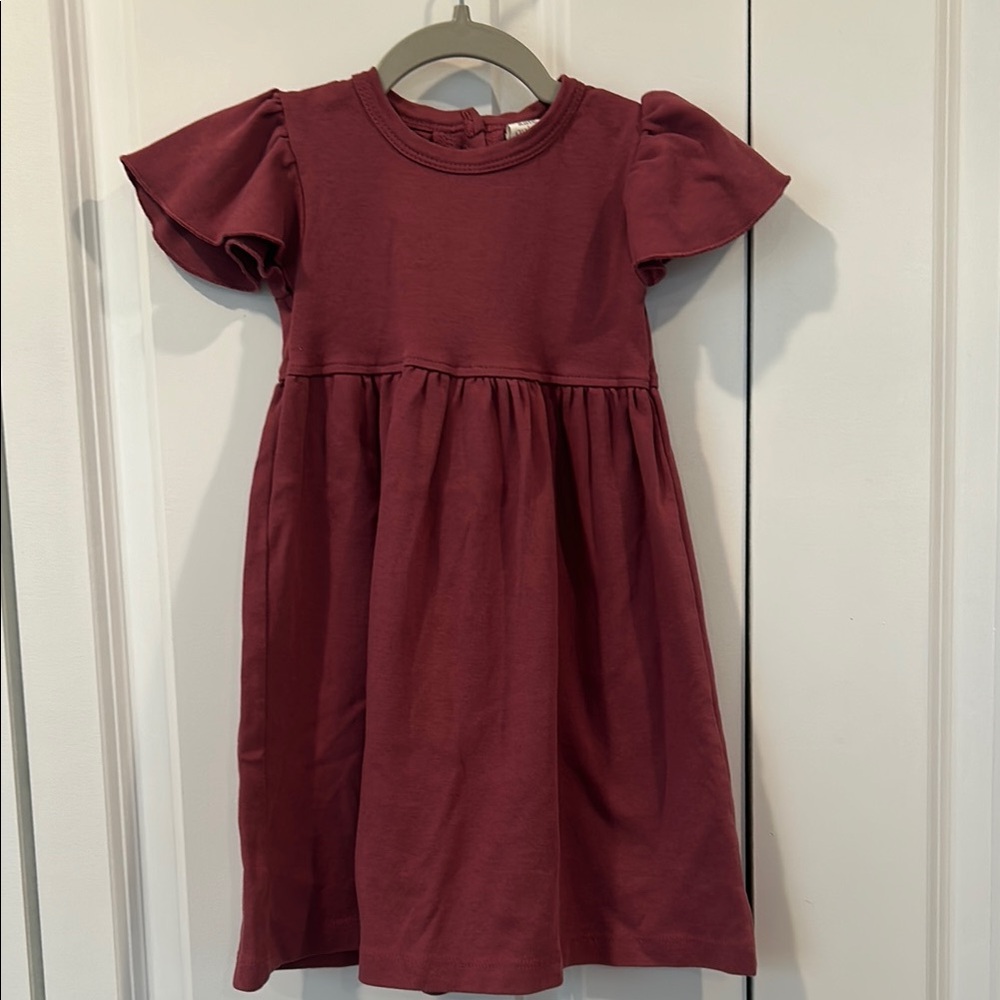 Kate Quinn Burgundy Kids Dress 3T